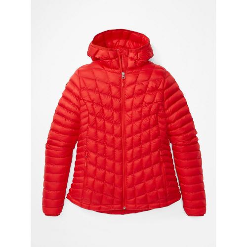 Marmot Featherless Jackets - Womens Down Jacket Red CA2605149 Canada